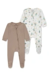 Huggies Babies'  2-pack Footie In Brown