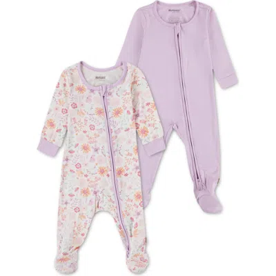 Huggies Babies'  2-pack Stretch Viscose Footies In Multi