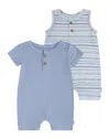 Huggies 2pc Romper Set In Blue