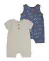 Huggies 2pc Romper Set In Brown