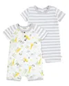 Huggies 2pc Romper Set In Gray