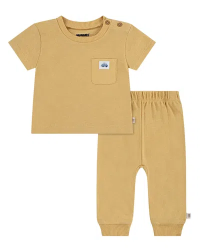 Huggies 2pc Top & Pant Set In Brown