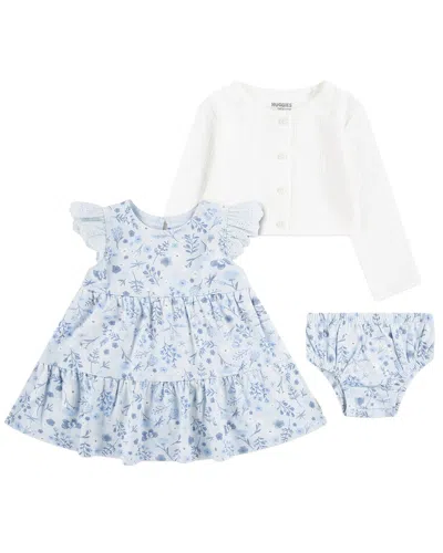 Huggies Kids' 3pc Gown, Jacket, & Diaper Set In Blue