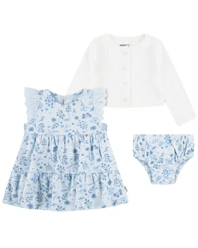 Huggies Kids' 3pc Gown, Jacket, & Diaper Set In Blue