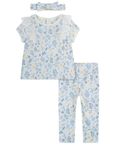 Huggies Kids' 3pc Top, Pant, & Headband Set In Blue