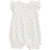 Huggies Babies'  Appliqué Organic Cotton Blend Romper In White