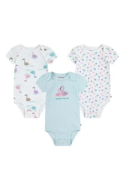 Huggies Babies'  Assorted 3-pack Organic Cotton Bodysuits