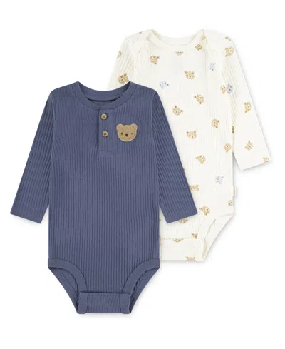 Huggies Baby Boys 2-pack Long Sleeve Bodysuits Set In Multi