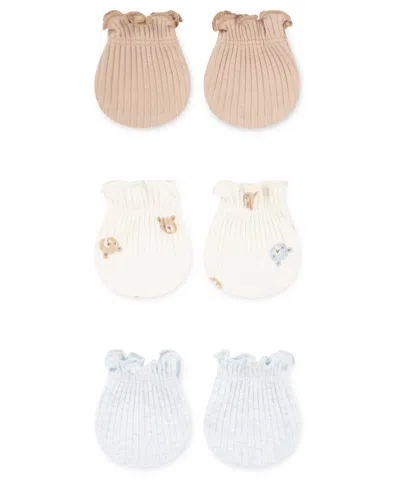 Huggies Baby Boys 3-pack Rib Knit Mittens In Multi