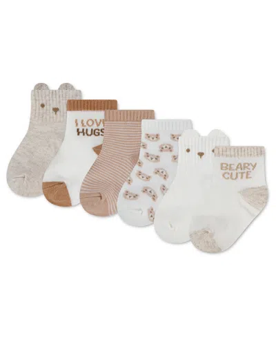 Huggies Kids' Baby Boys' And Baby Girls' 1m-4t Babywear Quarter Socks, 6-pack In Multi