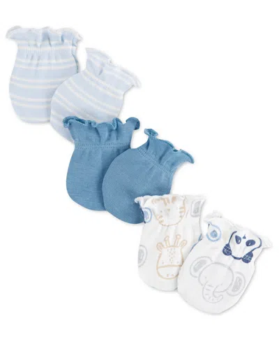 Huggies Baby Boys' Babywear Mittens, 3-pack In Blue