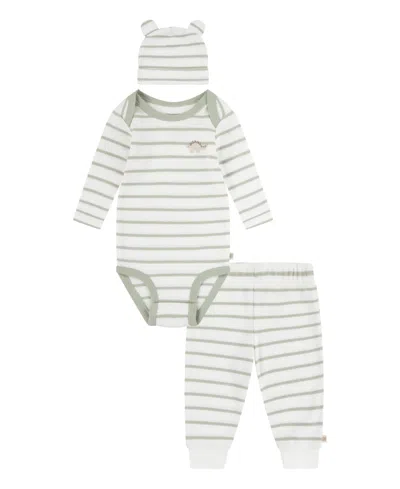 Huggies Baby Boys Cotton Waffle Bodysuit, Pants & Hat, 3 Piece Set In  Snow White