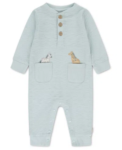 Huggies Baby Boys' Henley Neck Coverall In Brown