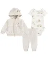 Huggies Baby Boys Jacket, Bodysuit And Pants, 3-piece Set In White
