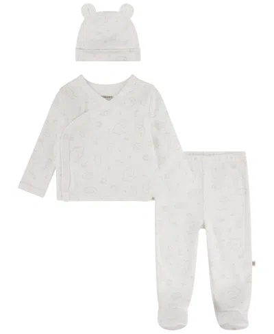Huggies Baby Boys Long Sleeve Top, Pants And Hat 3-piece Set In  Snow White