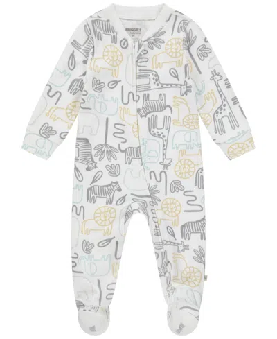 Huggies Baby Boys Organic Printed Coverall In  Snow White