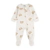 Huggies Baby Boys Printed Footed Coverall In White