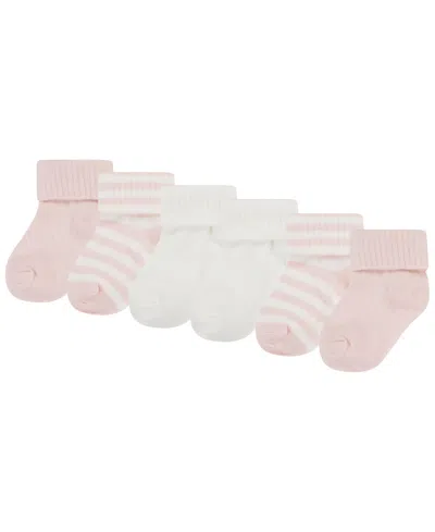 Huggies Baby Foldover Ankle Socks 3-pack In  Crystal Pink