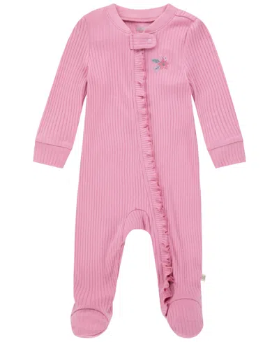 Huggies Baby Girls Rib Coverall In  Cashmere Rose