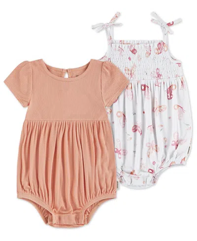 Huggies Baby Girls' Romper, 2-pack In Orange