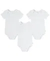 Huggies Baby Short Sleeve Bodysuits 3-pack In White
