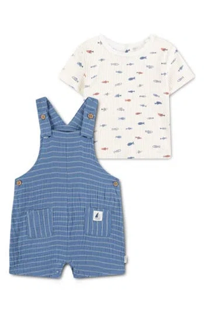 Huggies Babies'  Fish T-shirt & Shortall Set In Multi