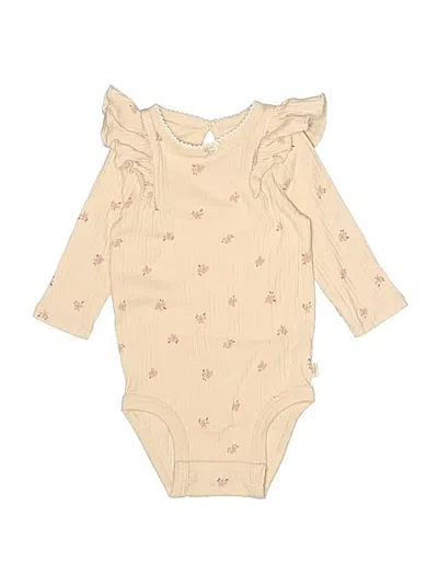 Pre-owned Huggies Babies' Long Sleeve Onesie In Gold