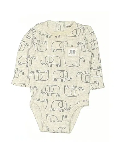 Pre-owned Huggies Babies' Long Sleeve Onesie In Ivory