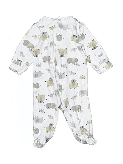 Pre-owned Huggies Babies' Long Sleeve Onesie In Silver