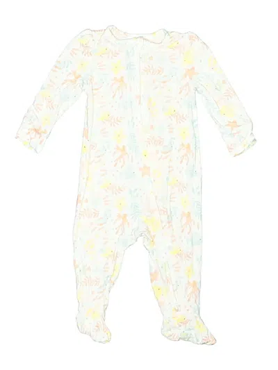 Pre-owned Huggies Babies' Long Sleeve Onesie In White
