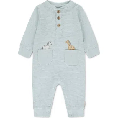 Huggies Baby Boys' Henley Neck Coverall In Brown