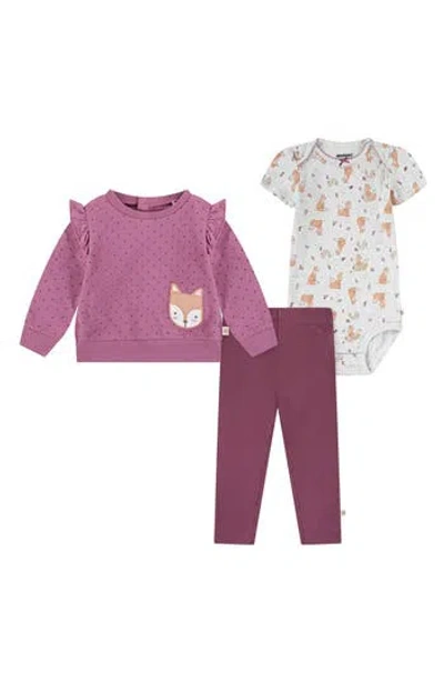 Huggies Babies'  Playwear Top, Leggings & Bodysuit Set In Multi