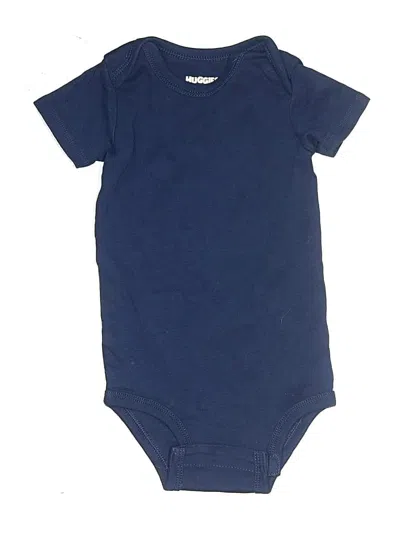 Pre-owned Huggies Babies' Short Sleeve Onesie In Blue