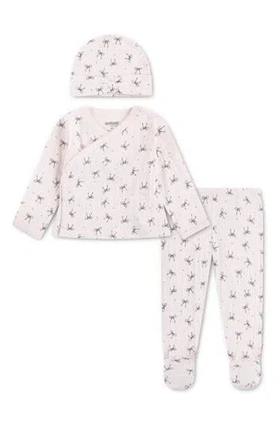 Huggies Babies'  Top, Footed Pants & Hat Set In Neutral