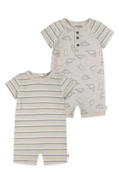 Huggies Babies'  Turn Me Around 2-pack Romper In Neutral