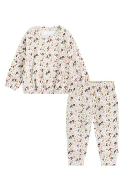 Huggies Babies'  Velour Top & Pants Set In White