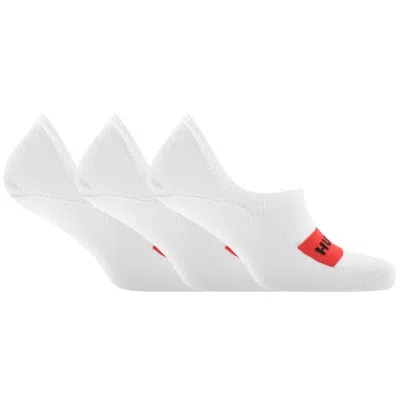 Hugo 3 Pack Trainer Socks White