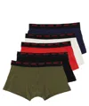 Hugo Boss Pack Of Five Boxer Shorts In Multicolor