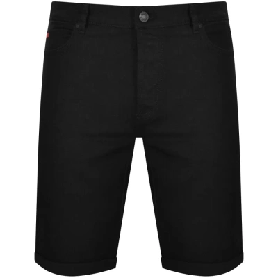 Hugo 634 Denim Logo Shorts Black