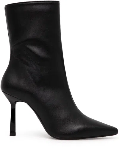 Hugo Boss 95mm Ankle Boots In 黑色