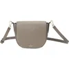 Hugo Boss Hugo Alyce Flap Leather Crossbody Bag In Medium Brown