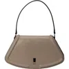 Hugo Boss Hugo Ariell Leather Shoulder Bag In Medium Brown