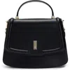 Hugo Boss Hugo Ariell Leather Top Handle Bag In Black