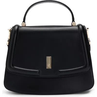 Hugo Boss Hugo Ariell Leather Top Handle Bag In Black
