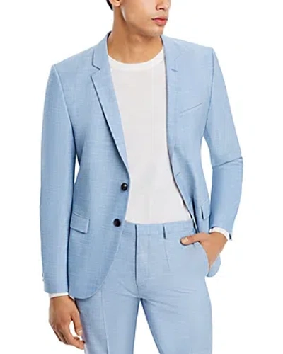 Hugo Arti Heathered Extra Slim Fit Sport Coat In Light Pastel Blue