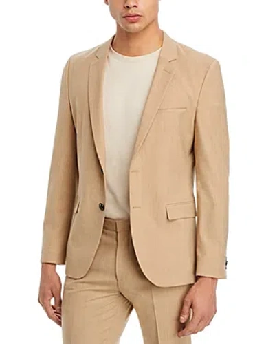 Hugo Arti Melange Solid Extra Slim Fit Suit Jacket In Medium Beige