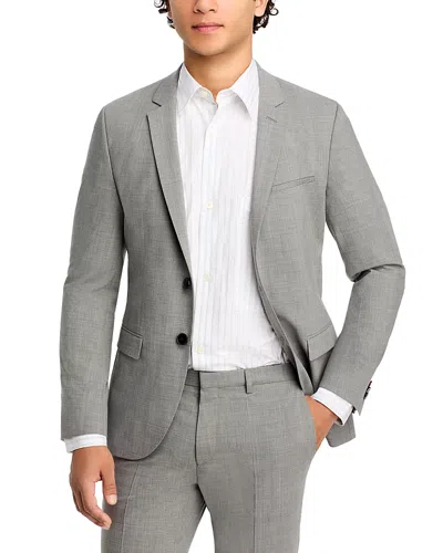Hugo Boss Arti Solid Extra Slim Fit Suit Jacket In Silver Tone
