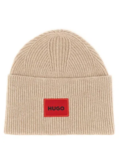 Hugo Boss Beanie In Beige