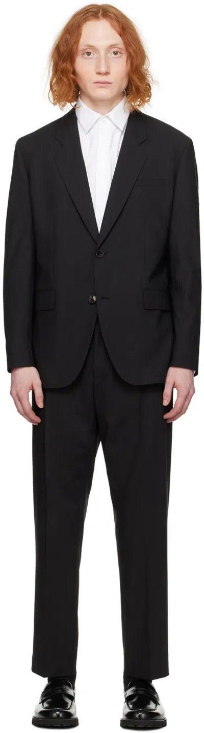 Hugo Black Regular-fit Suit In 001-black