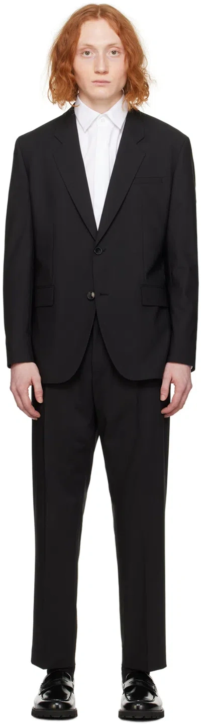 Hugo Boss Black Regular-fit Suit In 001-black